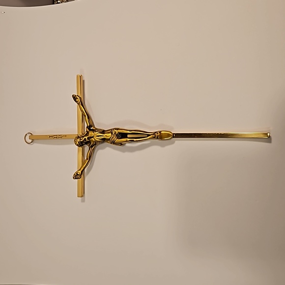 Holy Spiritual Religious Crucifix Cross in Bronze & Brass Finish (#5) - Picture 1 of 12